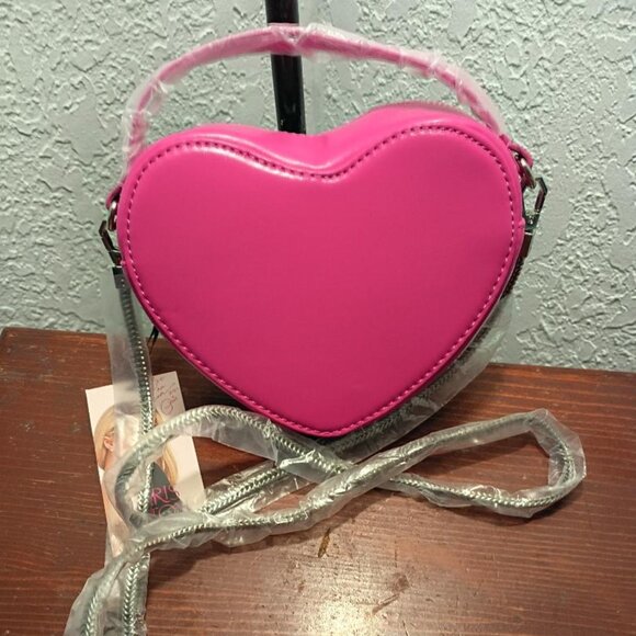 Paris Hilton Women's Amour Chain Shoulder Bag, Pink Rhinestone - Picture 5 of 5